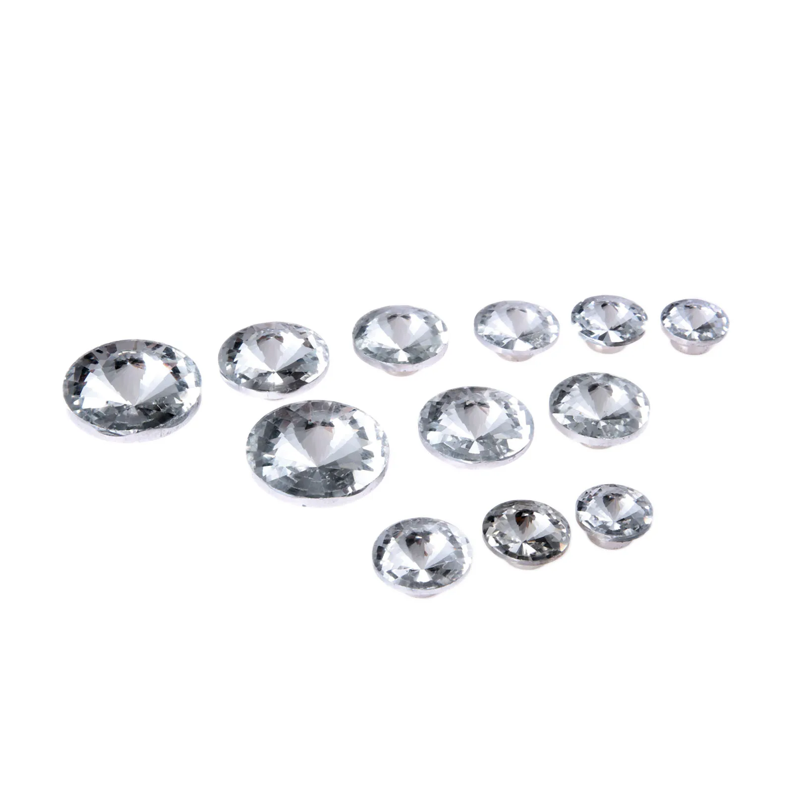 DRELD 10Pcs Diamond Crystal Upholstery Nails Button Tack Stud Pins Sofa Bag Wall Decoration Furniture Accessory 16/18/22/25/30mm