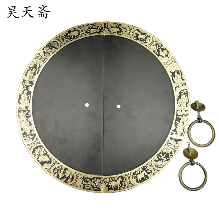 [Haotian vegetarian] antique handle Chinese copper fittings door handle HTB-246, paragraph Zodiac