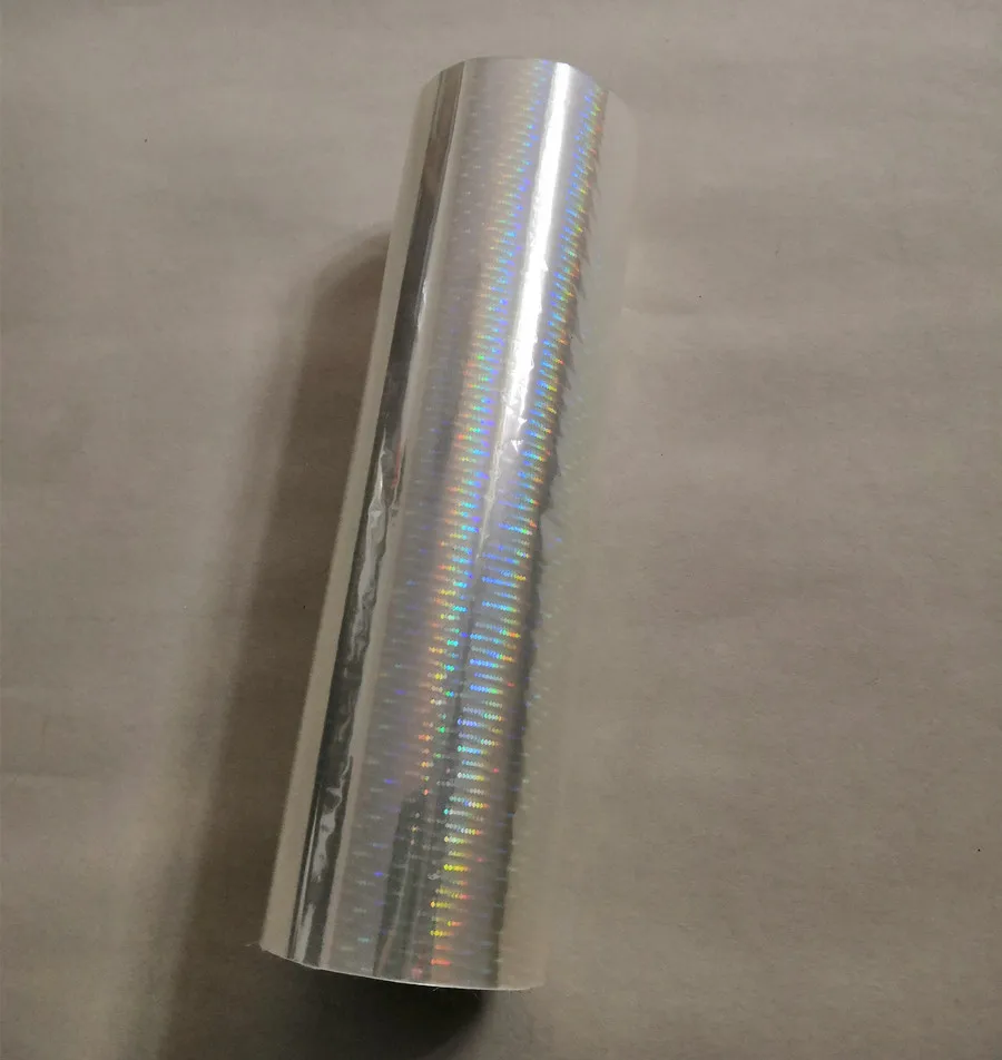 Holographic foil transparent meteor shower pattern stamping foil hot press on paper or plastic heat transfer film