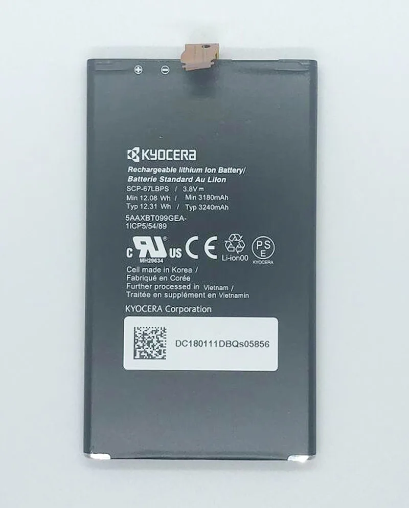 GeLar 3.8V 3240mAh original SCP-67LBPS  battery For 5 inch Kyocera DuraForce Pro E6820 E6810 Battery