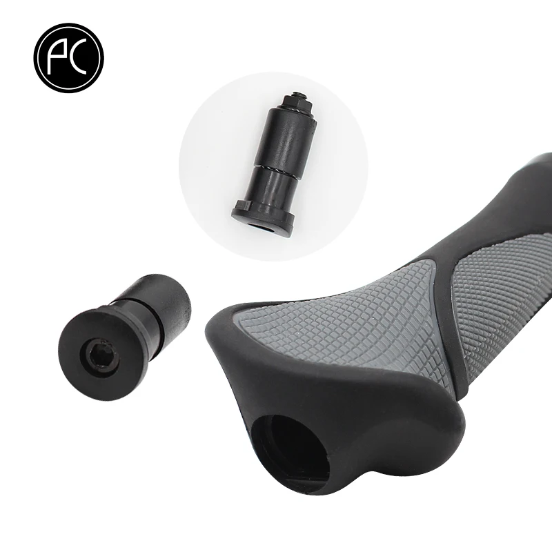 PCycling Ergonomic Bicycle Grips Handlebar TPR Rubber Casing Sheath Tone Non-Slip MTB Cycling Hand Rest Shock Absorption Bar End