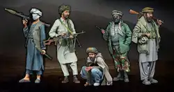 1/35 model kit resin kit  Islamic soldiers (5 people)