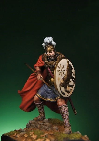 1/24 75mm soldier Hostus Sardo-Punic Aristocratic 75mm     Resin Model Miniature  figure Unassembly Unpainted