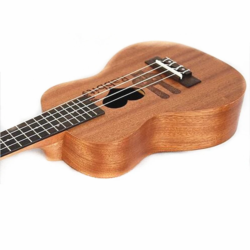 21 inch 4 Strings 15 Frets Ukulele Soprano Hawaiian Guitar Acoustic Guitar Rosewood Fingerboard Free Send Ukulele Piezo Pick Up