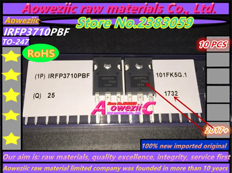 Aoweziic-電源チューブ,オリジナル,輸入,2017 100,新規,fp3710pbf irfp3710から-247,100v 57a