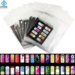 OPHIR 200 Patten Airbrush Nail Art Stencils 20PCS Nail Template Sheets Air Brush Paint Nail Stickers Nail Tools _JFH11