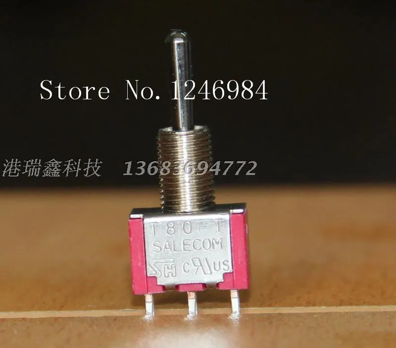 [SA]T8014 single tripod third gear small toggle switch M6.35 shaking his head rocker switch T80-T Taiwan SH--50pcs/lot