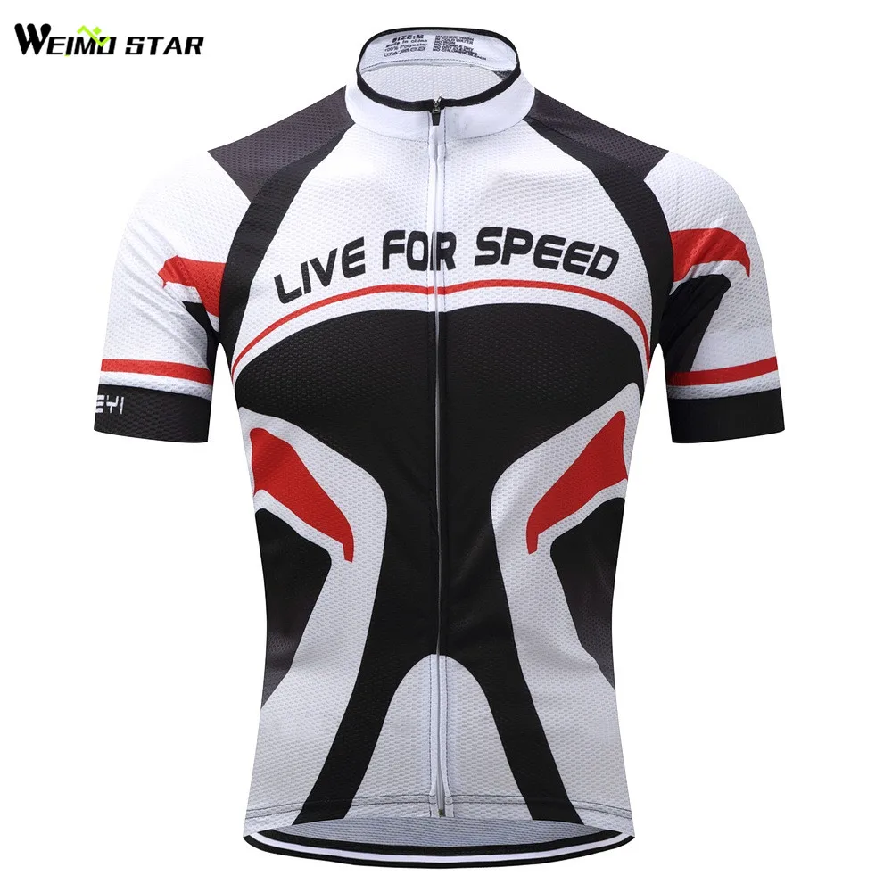 Weimostar White TEAM Cycling Jersey Men bike Blouse bicycle top Ropa Ciclismo maillot MTB jersey Racing Sport T-shirt Breathable