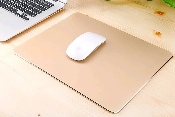 

NEW Luxury Aluminum Metal Game Mouse Pad PC Computer Laptop Gaming Mousepad for Apple MackBook sc2 dota 2 lol cf