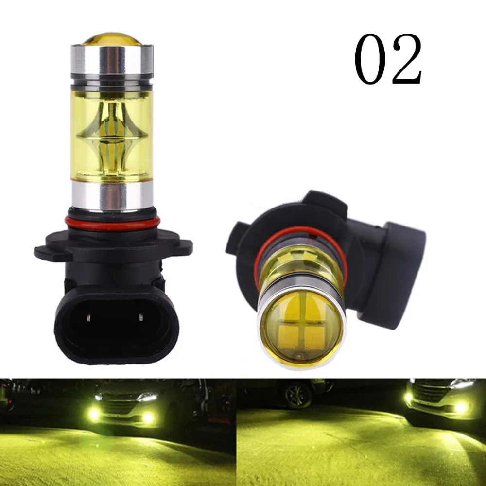 2pcs 9005 H4 H11 LED Fog Lights Bulb 1800LM 3000K Gold Yellow light Car Driving Running Lamp Auto Leds Light 12V 24V