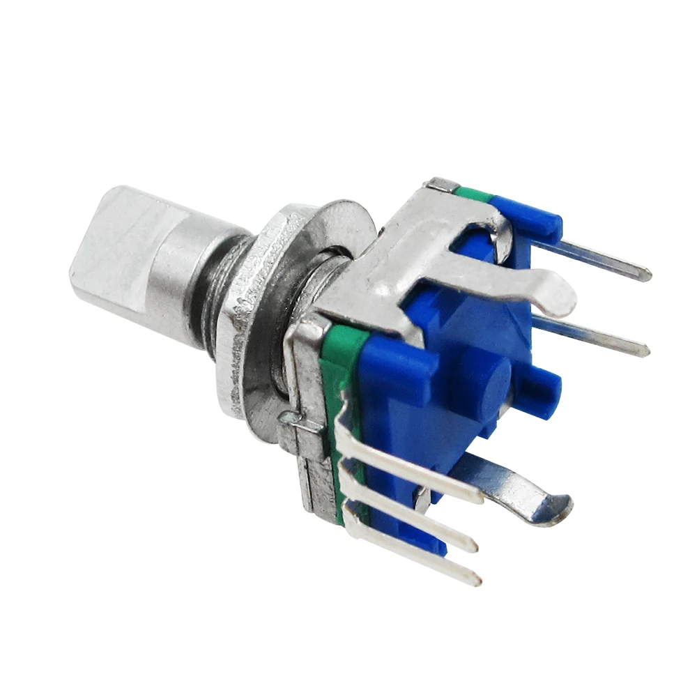 20pcs Rotary encoder,code switch/EC11/digital potentiometer,with switch,5Pin, handle length 20mm,new