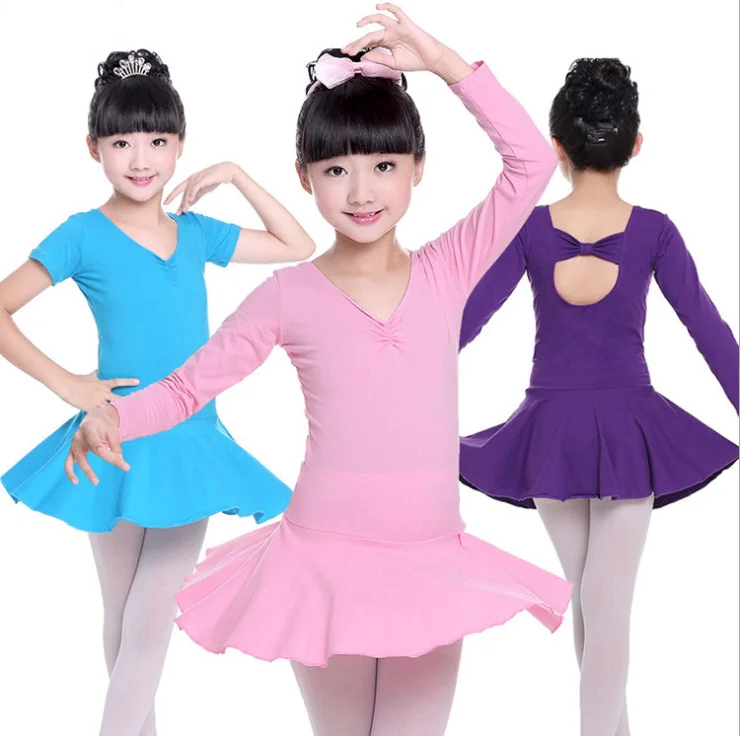 Kid Ballerina Bowknot Ballet Dress Dance Leotards Gymnastics Tutu for Girls Dance Costumes Dancing Clothes Dancer Child Clothing