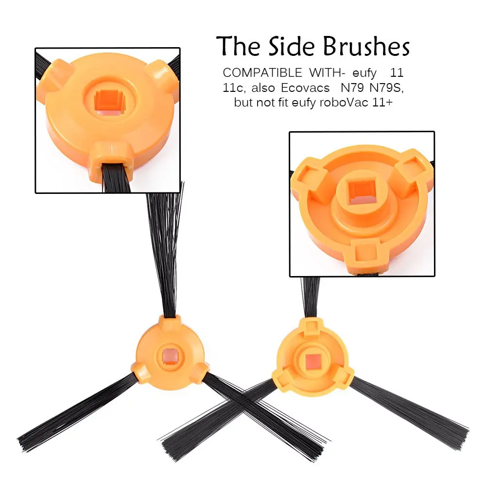 Tương thích với Ecovacs DEEBOT Bộ Lọc Bàn Chải Linh Kiện Thay Thế cho N79 N79S Máy Hút Chân Không