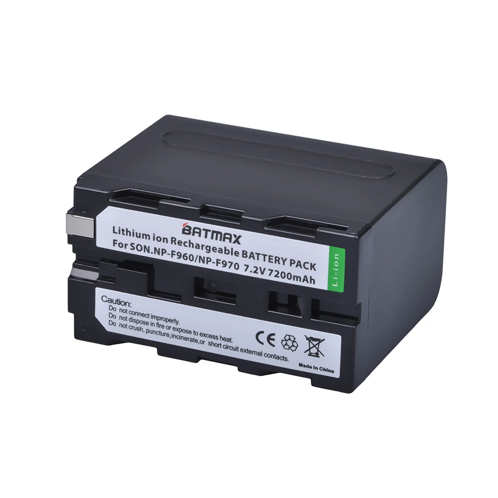 2pcs NP-F970 rechargeable Battery 7200mAh NP F970 NPF970 Camera batteries for SONY MC1500C 190P 198P F950 MC1000C TR516 TR555
