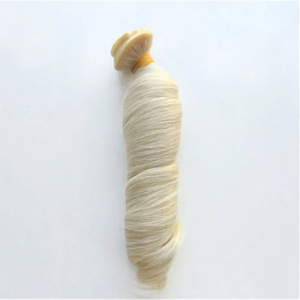 Doll Wigs Accessories 15*100CM Synthetic Fiber Doll Hair for 1/3 1/4 1/6 1/8 1/12 Gradient Color Natural BJD Doll Wig DIY