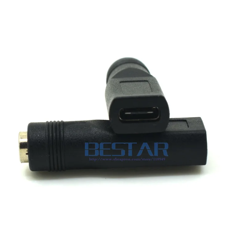 5V DC 5.5*2.1 السلطة جاك إلى USB 3.1 نوع-C USB-C نوع c الإناث DC 5.5x2.1 5.5x2.1mm موصل الطاقة محول