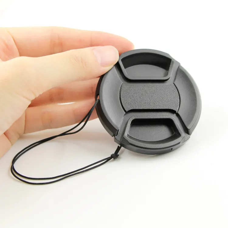 Lens Cap Snap On Cover Center Pinch Lens Protective 40.5 49 52 55 58 62 67 72 77 82mm for Canon Sony Pentax 70D Nikon lens cap