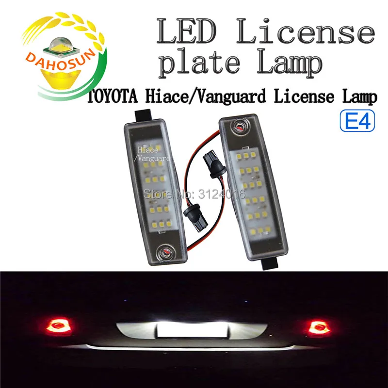 

2PC X dahosun Led License Lamp for Toyota Hiace Harrier Highlander RAV4 Vanguard for LEXUS RX300 Scion XB with E8