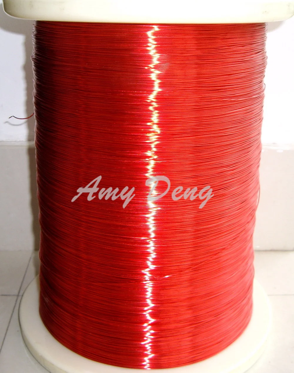 100 meters/lot  0.7mm red new polyurethane enamelled wire copper wire QA-1-130 2UEW per meter for sale