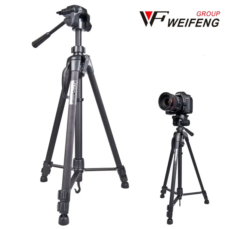 WF Protable Camera Tripod Aluminum alloy with Quick release plate Rocker Arm for Canon Nikon Sony DSLR Camera DV Camcorder