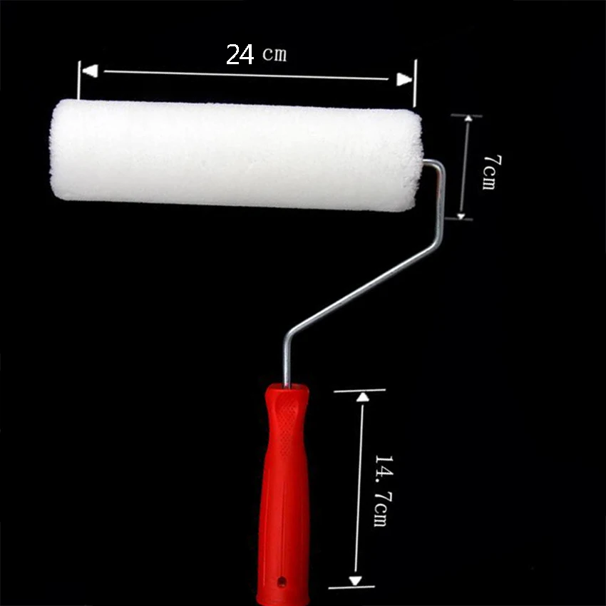 1 pçs 10 polegada multifunções diy rolo de pintura parede escova conjunto lidar com ferramenta sala escritório em casa corredor rolo pintura escova