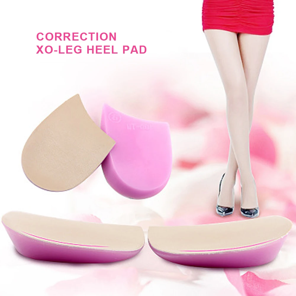 Orthopedic Shoes Sole Insoles O/X Type Leg Insoles Shoe Inserts Medial Lateral Heel Wedge Lift Silicone Pads Corrective Unisex
