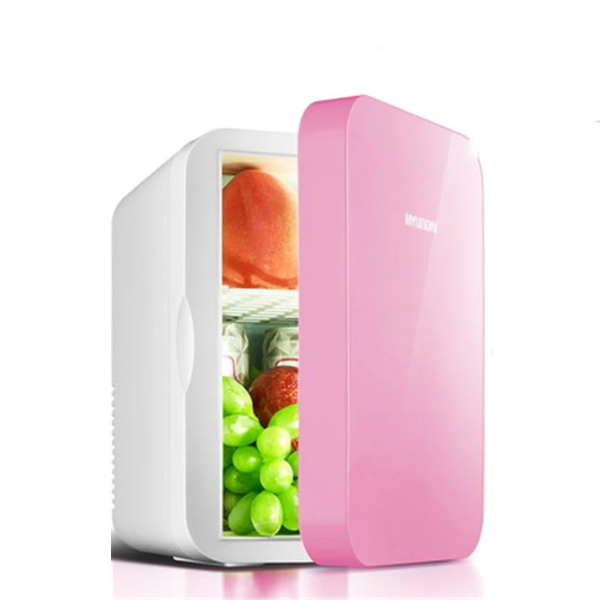 8L Portable Freezer Mini Fridge Refrigerator for Car and Home  Dual Use Compact Car Small Fridge 12/220 V Temperature Variations