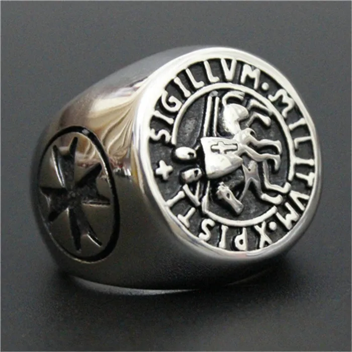 Riding Horse Solider Ring 316L Stainless Steel Man Boy Christmas Cool Design Classical Ring