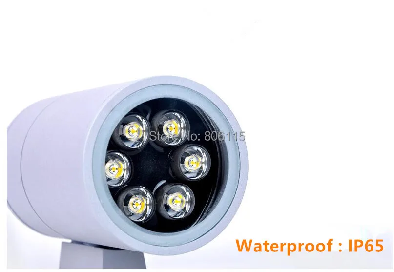 Imagem -03 - Lâmpada de Parede Led de Alta Potência para Corredor Luz para Cima e para Baixo Cabeças 24w 2x6x2w Ac85265v Pcs