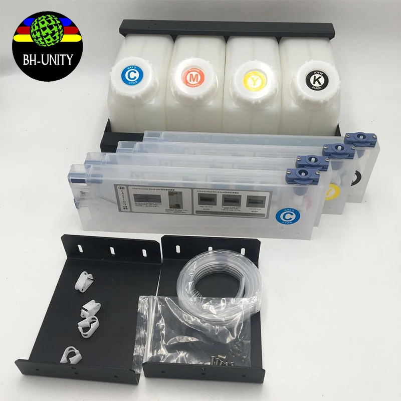 

4+4 Ink bulk system for dx5 xp600 i3200 dx7 printer with 4 piece ink cartridges 220ml