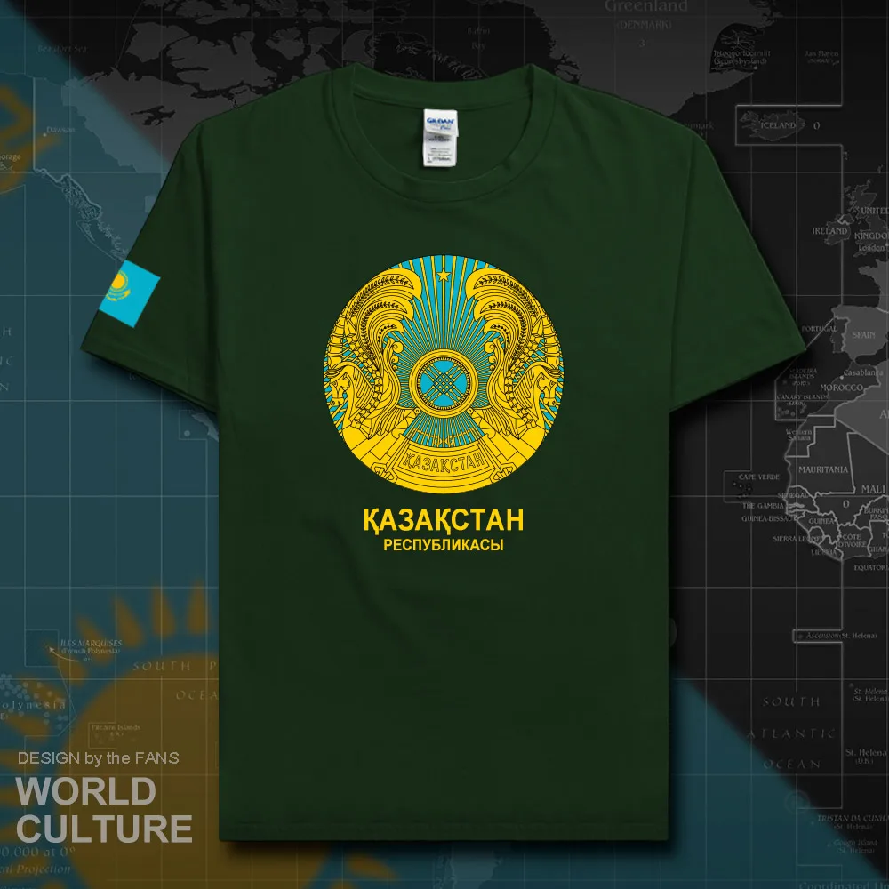 Kazakhstan men t shirt 2018 jerseys nation cotton t-shirt meeting fitness Kazakh clothing tees country flag KZ Kazakhstani 20