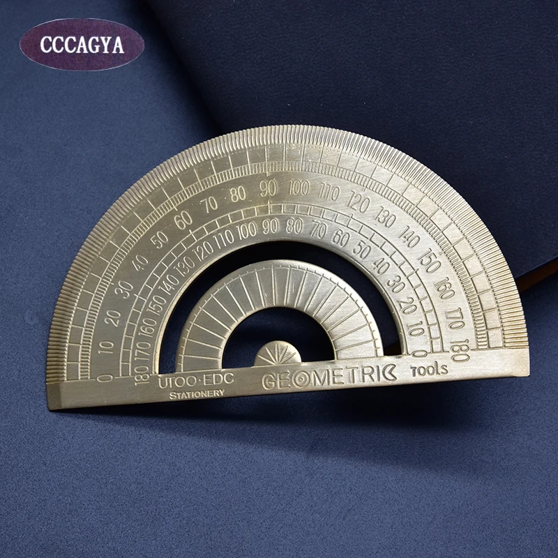 CCCAGYA H003 length 10cm high quality copper Protractor Office & School Supplies School Educational Supplies Measuring tools