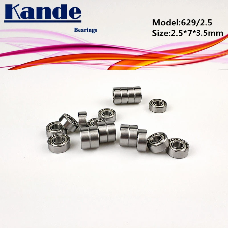 

10pcs 629/2.5ZZ 629/2.5 ZZ Miniature Bearings 629/2.5 ball bearing 2.5x7x3.5mm 2.5x7x3.5