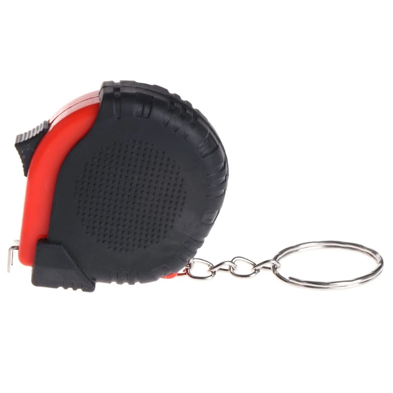 Mini Tape Measures With Key Chain Plastic Portable 1m Retractable Ruler