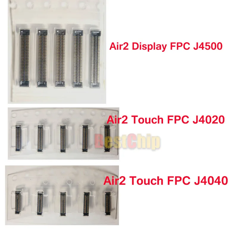 10pairs/lot J4500 LCD screen Display + J4020 J4040 Touch digitizer for iPad Air 2 ipad6 6 Air2 FPC connector on motherboard