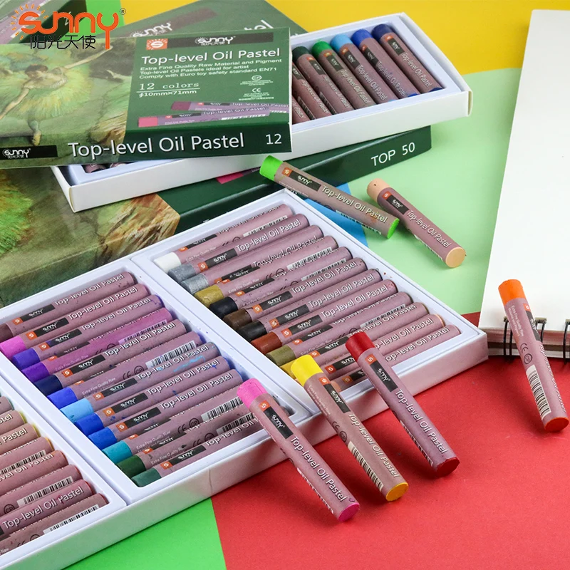 12/18/36/50 Colors Top Level Pastel Chalks Oil Painting Stick Crayon Graffiti Pen  Pastel Colors