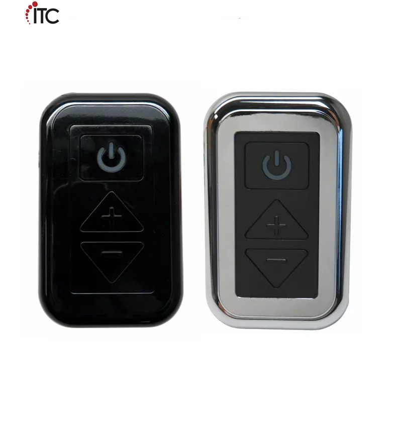 

10-24V Backlit LED Digital Dimmer with Black and Nickel Bezels Marine Boat RV