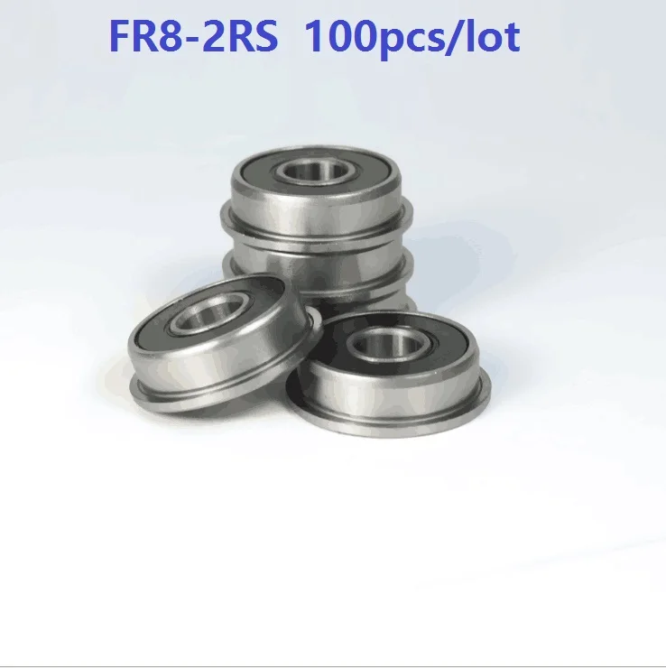 flange fr8rs fr8 rs 2rs 100 x 11 x e roda de flange com rolamento de borracha selada 01