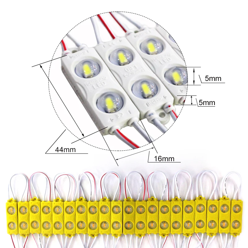 Imagem -06 - Módulo Led para Retroiluminação Smd5730 Módulo Novo Design de Luz Led por Injeção à Prova Dágua Dc12v 1w Leds à Prova Dágua 300