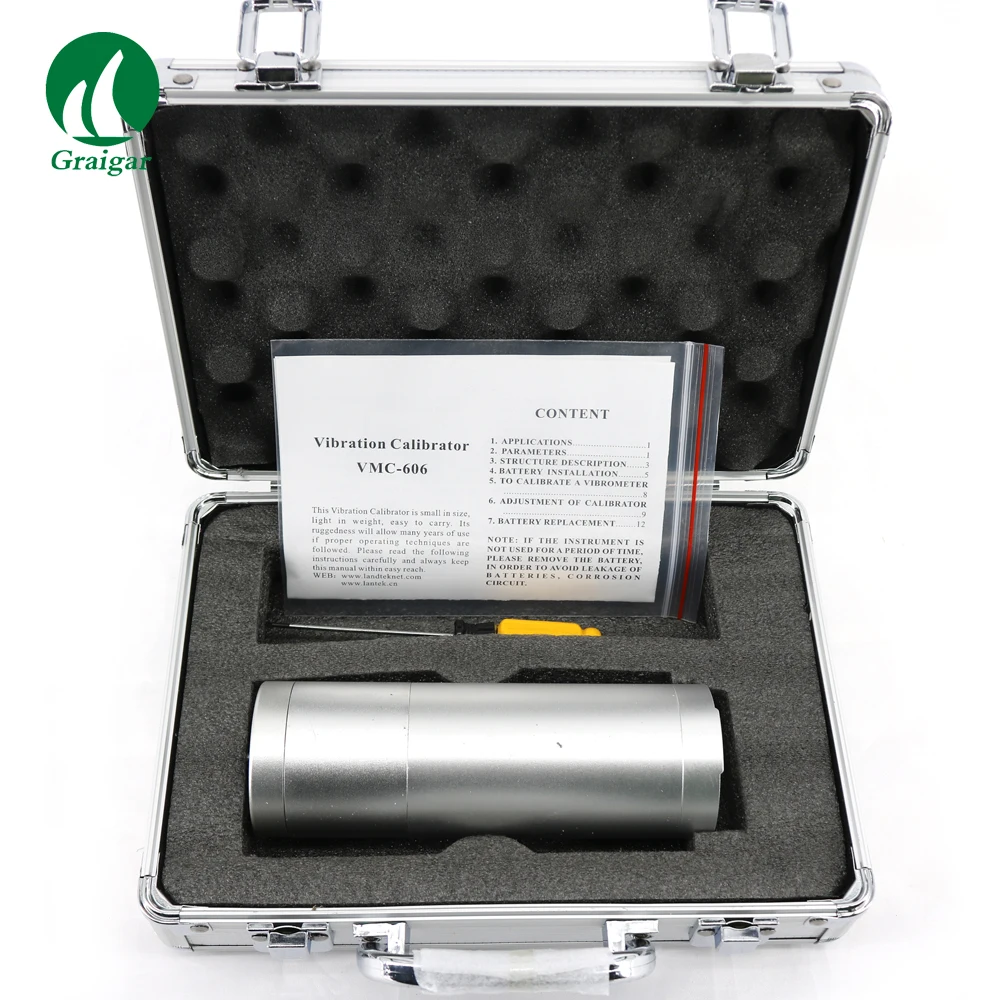 Vibration Calibrator VMC-606 Small Self-contained Handheld Shaker Designed for Quick and Easy Checking of Accelerometers