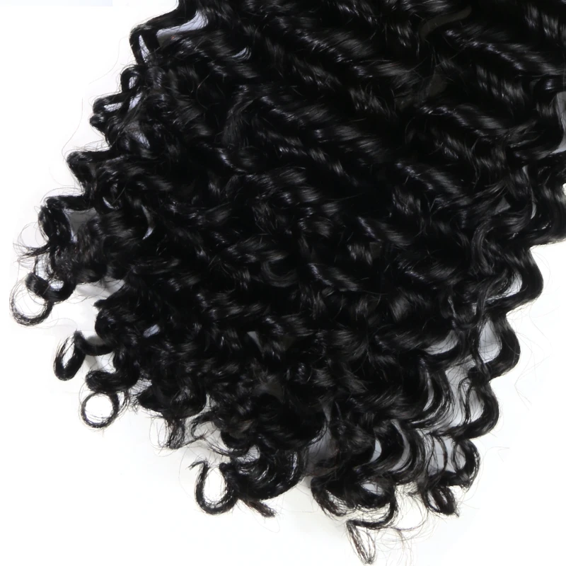 Brasil Afro Kinky Curly Klip Di Ekstensi Rambut Manusia Hitam Mesin Remy Rambut 7 Pcs Lot 120 G/set gratis Pengiriman