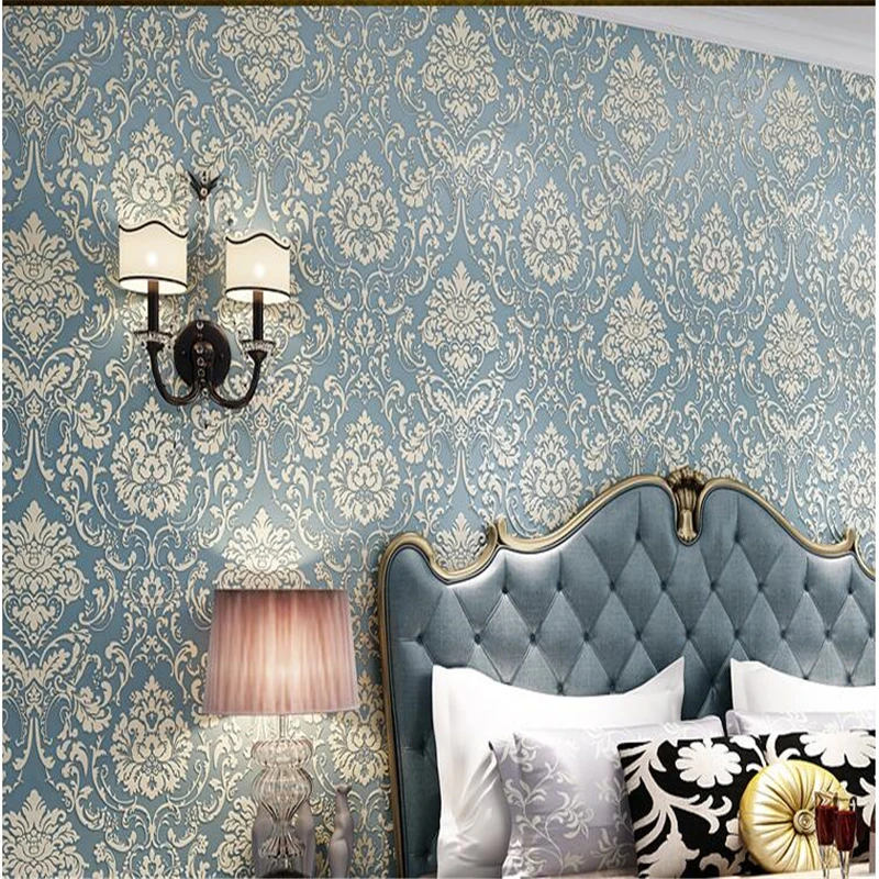 

wellyu High - grade thick embossed three - dimensional wallpaper non - woven living room bedroom wallpaper background