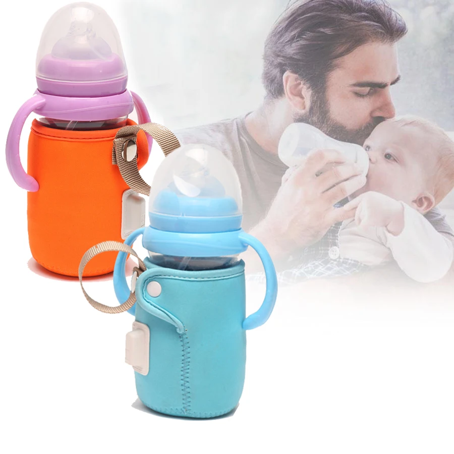 USB Bottle Milk Warmer Device Bottle Insulation Sleeve Washable Portable Outdoor Warmer Thermostat Bottle for Kitchen