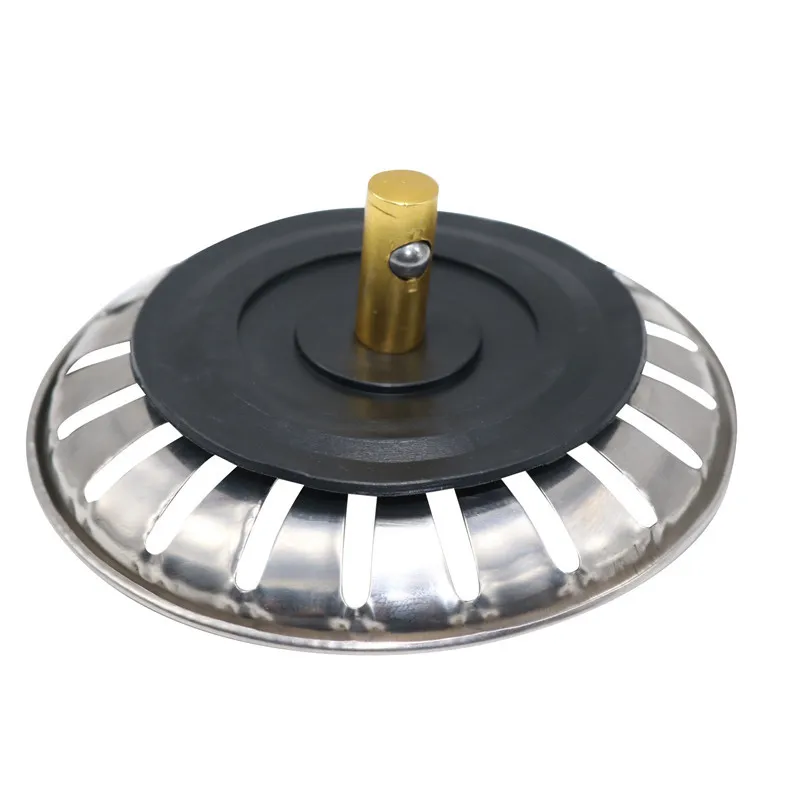 1Pc Stainless Steel Kitchen Sink Strainer Stopper Waste Plug Sink Filter Bathroom Basin Sink Drain Deodorization Accessories