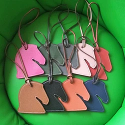 Fashion PU Leather Animal Horse Head Pendant Women Handbag Key Chain Ring Charm Bag Purse Keychain R302