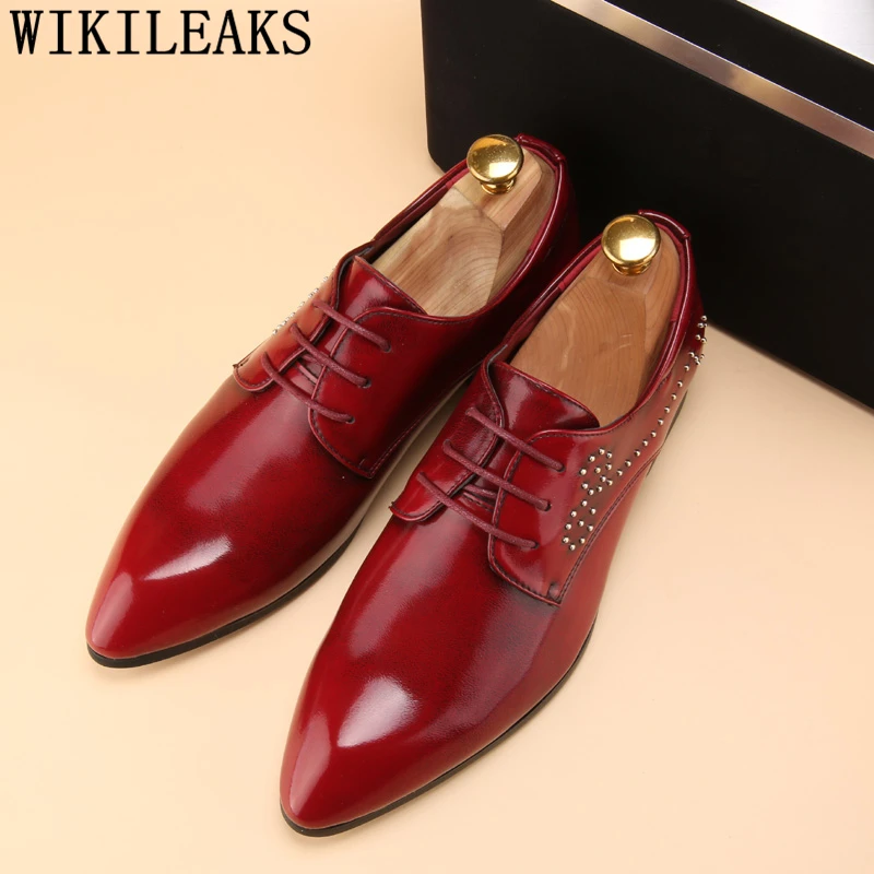 Party Shoes For Men Italian Brand Dress Shoes Men Formal Coiffeur Wedding Shoes Men Elegant Sapato Social Masculino Buty Damskie