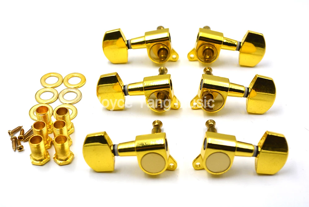 

Золотые квадратные колки для настройки акустической гитары, тюнеры, машинная головка 3L + 3R