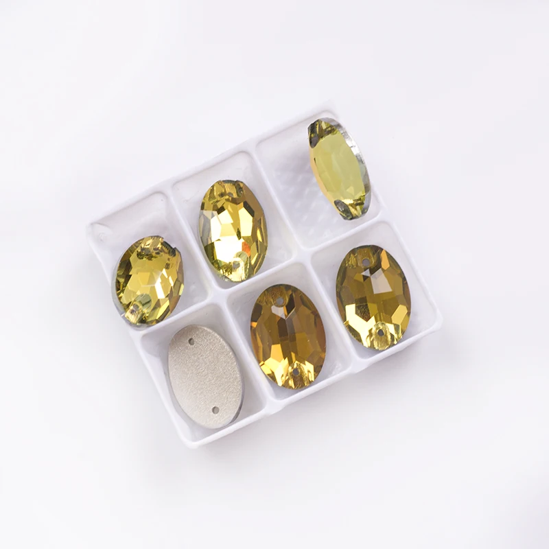 YANRUO 3210 Ovaler Glas-Strass mit flacher Rückseite, genähte Kristall-Strasssteine, DIY lose Steine für Schmuck, Basteln, Handarbeiten – Detail 17