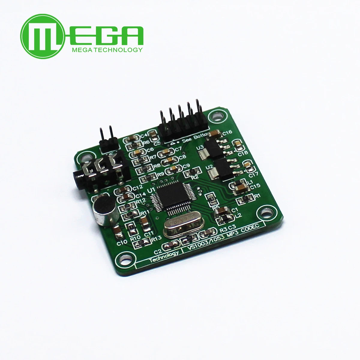 VS1053 MP3 Module Development Board w/ On-Board Recording Function SPI Interface OGG Encoding Recording Control Signal Filter