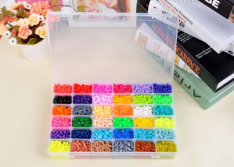 36 Color Perler Beads 12000pcs box set of 5mm Hama Beads food grade EVA Fuse beads for Children Educational jigsaw puzzle Toys